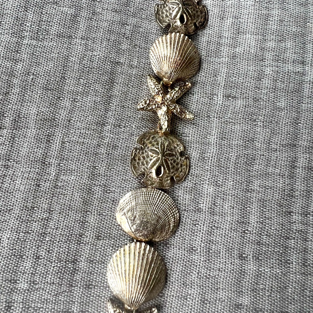 Sterling silver seashells bracelet - Picture 4 of 4